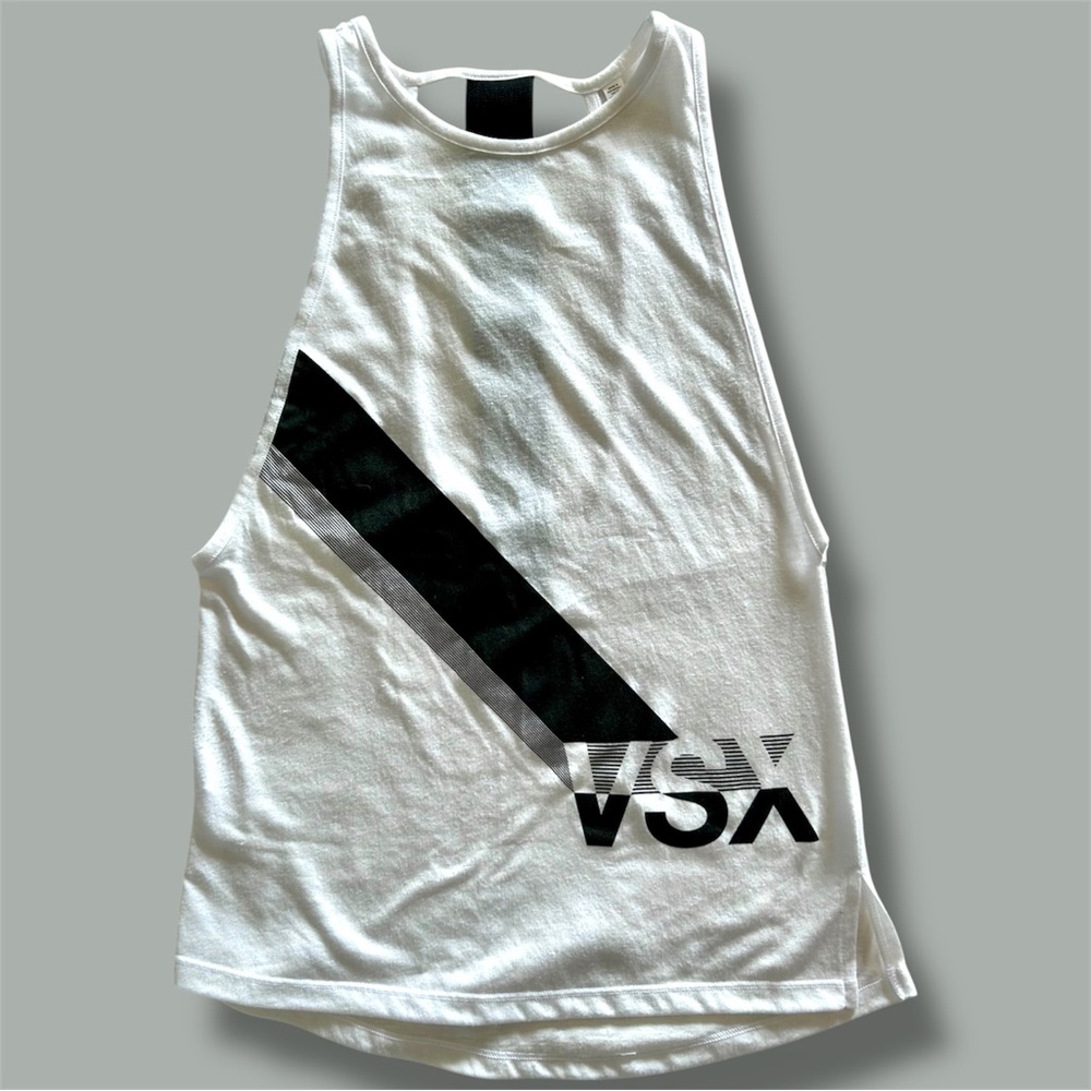 Victoria’s Secret VSX Sport Stripe Open Elastic Back Tank Top size XS